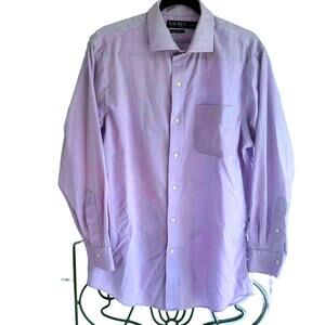 Lauren Ralph Lauren Men's Slim Fit Non-Iron Dress Shirt Lavender - 16 32/33